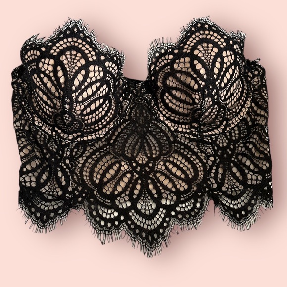 Dynamite Tops - Dynamite Lace Bandeau Corset Top XS